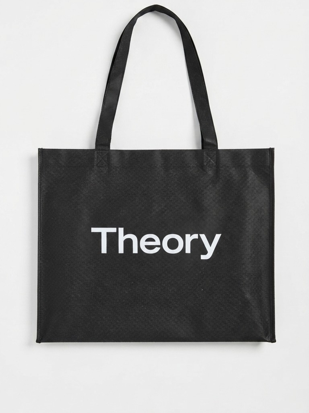 Theory Black Tote with White Logo
